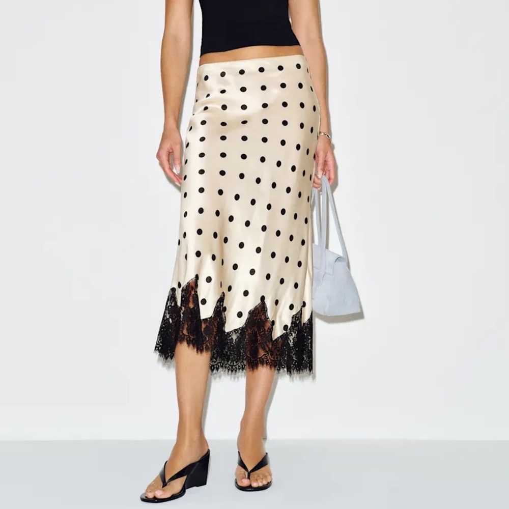 REFORMATION Carolina Silk Skirt
